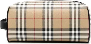 Vintage Check Wash Bag
