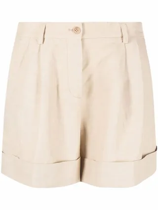 Pleat Detail Tailored Shorts