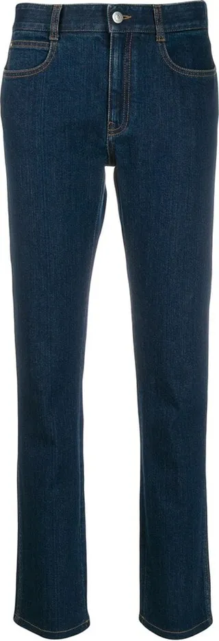 Monogram-Lining Slim-Fit Jeans