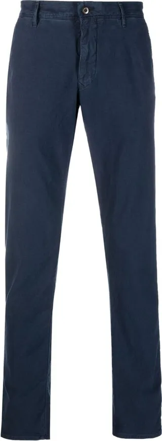 Straight-Leg Cotton Trousers