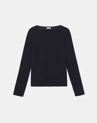 Petite Cashmere Raglan Sleeve Crewneck Sweater