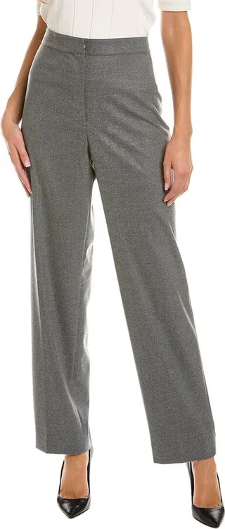 St. John Brushed Twill Straight Leg Pant