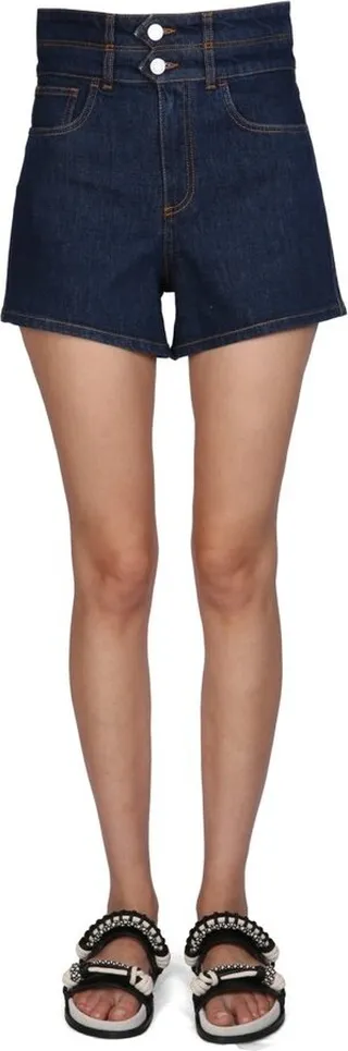 Philosophy Di Lorenzo Serafini Wide Leg Denim Shorts