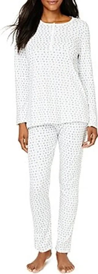 Roller Rabbit Starry Night Long Henley Pajama Set