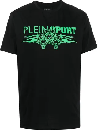 crew neck logo-print T-shirt