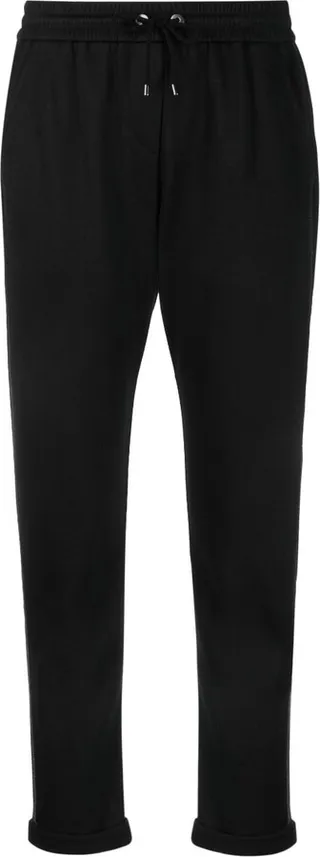 Drawstring Cropped Track Pants