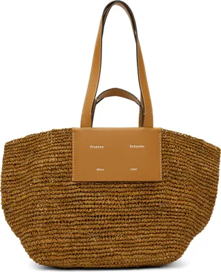 Proenza Schouler Brown Proenza Schouler White Label Large Morris Tote