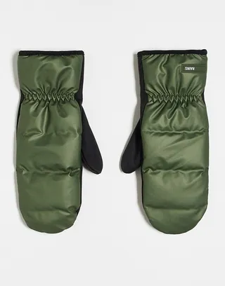 Rains trekker mittens in green