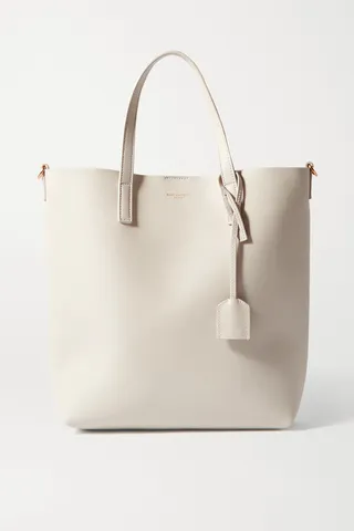 SAINT LAURENT - Mini Leather Tote - Off-white