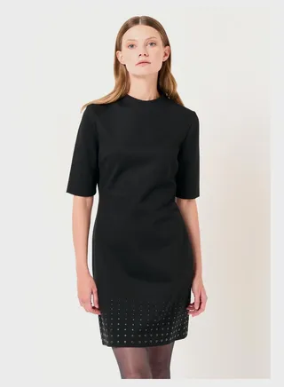 Collar Elbow Dress