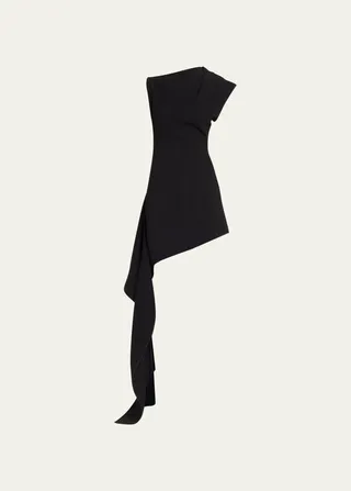 Indicative Asymmetric Cut-Away Dress