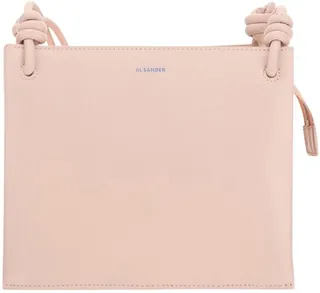 Jil Sander Knot-Detail Open-Flap Twist Shoulder Bag
