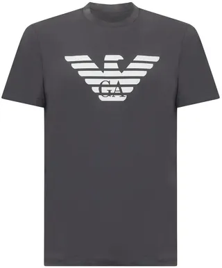 Emporio Armani Logo Printed Crewneck T-Shirt