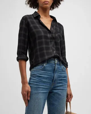 Hunter Plaid Button-Front Shirt