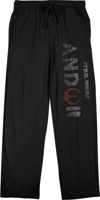 Star Wars: Andor Logo Men’s Black Sleep Pajama Pants-Medium