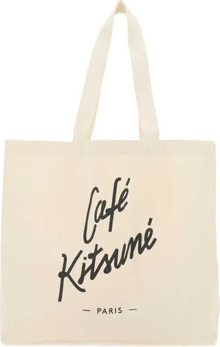 Maison Kitsuné Cafe Kitsune Tote Bag