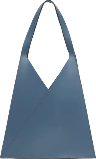 MM6 Maison Margiela Blue Triangle Shoulder Bag