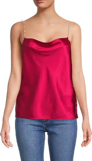Busy Stretch Silk Camisole Top
