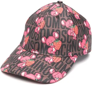 Mouse-Print Logo Cap