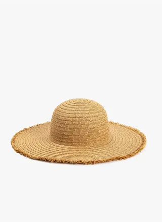 Textured Straw Hat