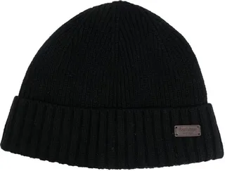 Logo-Patch Ribbed Beanie