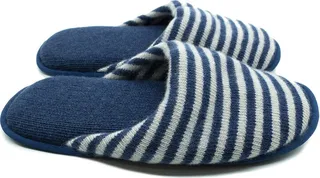 Portolano Men's Cashmere Striped Slippers