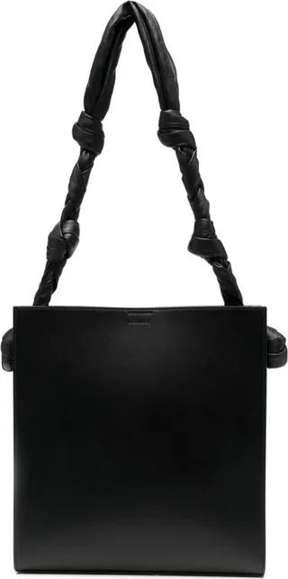 Tangle leather tote bag