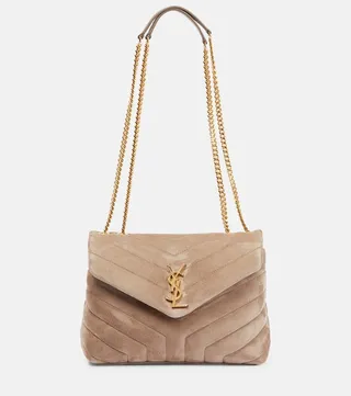 Loulou Small suede shoulder bag