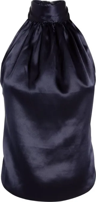 Harmur Silk Halterneck Classic Top