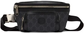 Gucci Black GG Supreme Belt Bag