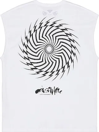 Acronym S25-pr-c Pima Cotton Sleeveless T-shirt in White
