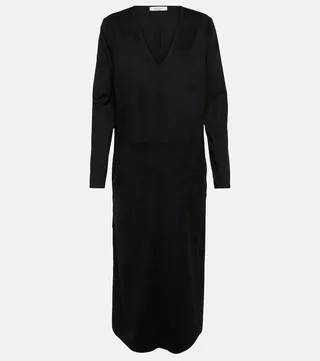 Leisure Meandro faux suede midi dress