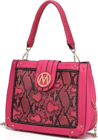 MKF Collection by Mia K Kamala Shoulder Vegan Leather Women’s Handbag - Pink