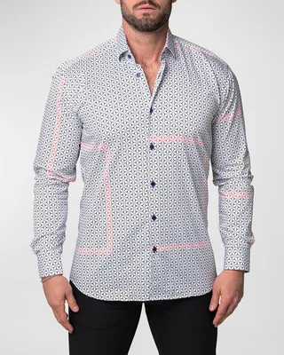 Men's Fibonacci Brackets Sport Shirt