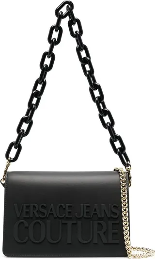Logo-Embossed Shoulder Bag