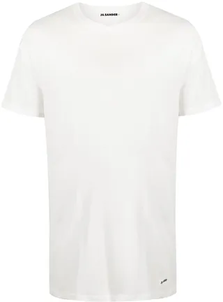 semi-sheer cotton T-shirt