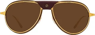 Cartier Aviator Frame Sunglasses