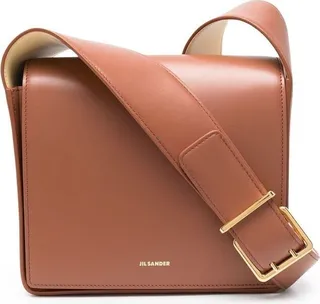 Jil Sander Logo-Embossed Shoulder Bag