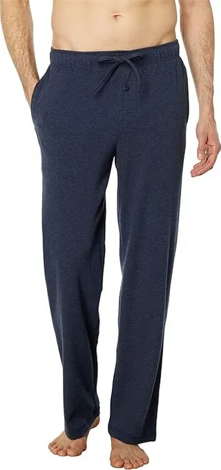 L.L.Bean 32 Organic Cotton Sleep Pants (Navy Heather) Men's Pajama