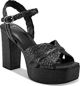 Marc Fisher Ltd. Women's Chela Square Toe Espadrille High Heel Platform Sandals