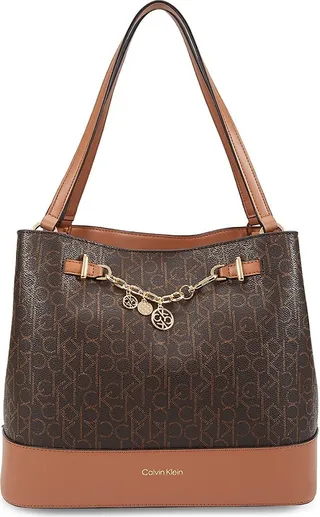 Adrina Logo Charm Shoulder Bag