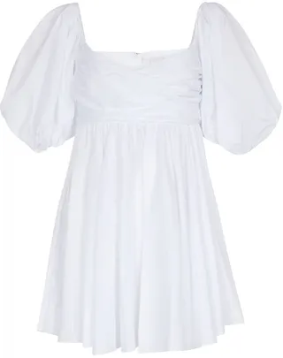 Brie cotton-blend poplin minidress