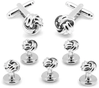 Knot Cuff Links & Studs Set
