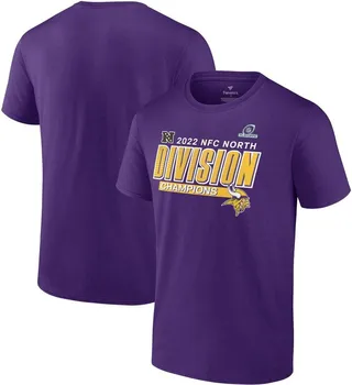 Men's Fanatics Branded Purple Minnesota Vikings 2022 Nfc North Division Champions Big and Tall Divide and Conquer T-shirt