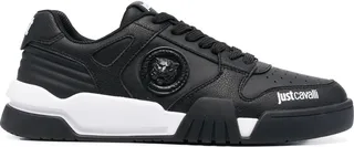 Tiger-Plaque Low-Top Sneakers