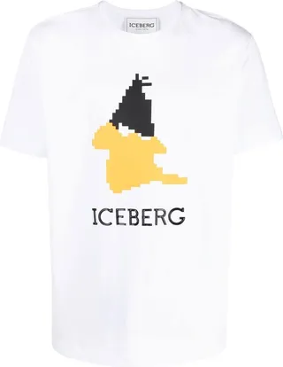 pixelated graphic-print T-shirt
