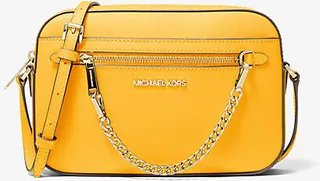 Jet Set Large Saffiano Leather Crossbody Bag