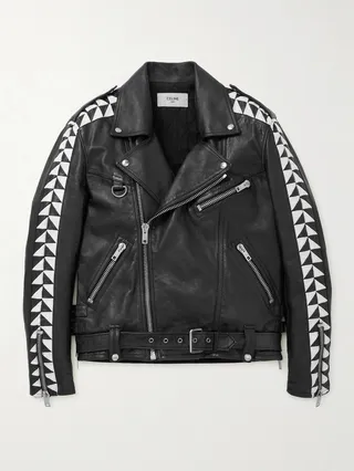 Oversized Leather Biker Jacket