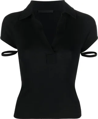 Knitted Cotton Polo Shirt