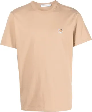 logo-patch cotton T-shirt